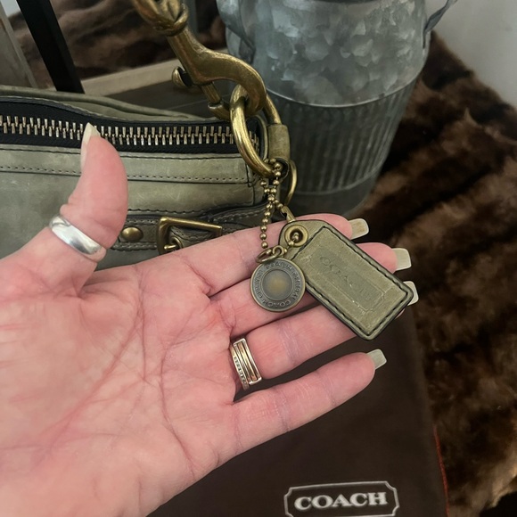 Coach Vintage Legacy 65th Anniversary Vachetta Sage Green Leather Shoulder Bag - Picture 3 of 14